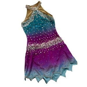 Custom made figure skating or dance dress - never worn!